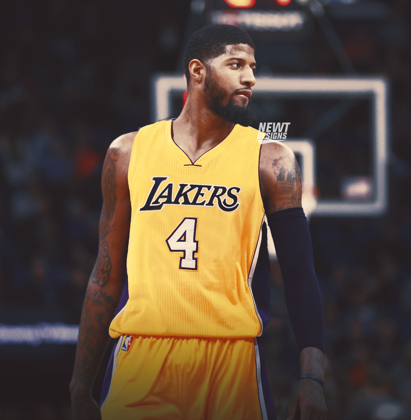 Paul George Jersey Swap - Los Angeles Lakers by NewtDesigns on DeviantArt