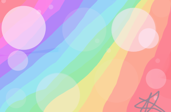Majestic Almost Transparent Rainbow Background :3 by Neonjammerr on