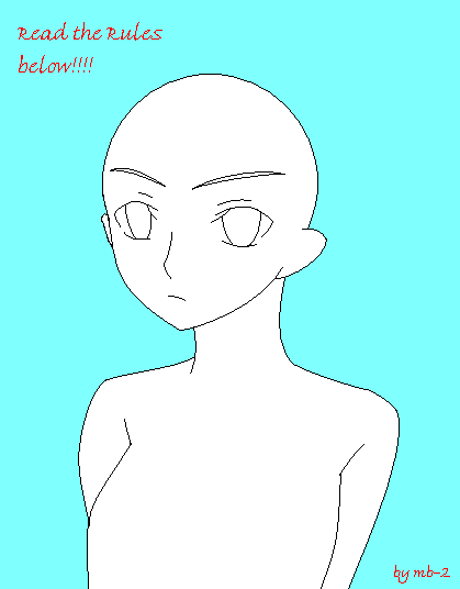 Anime Portrait Base:Half Body by mb-2 on DeviantArt
