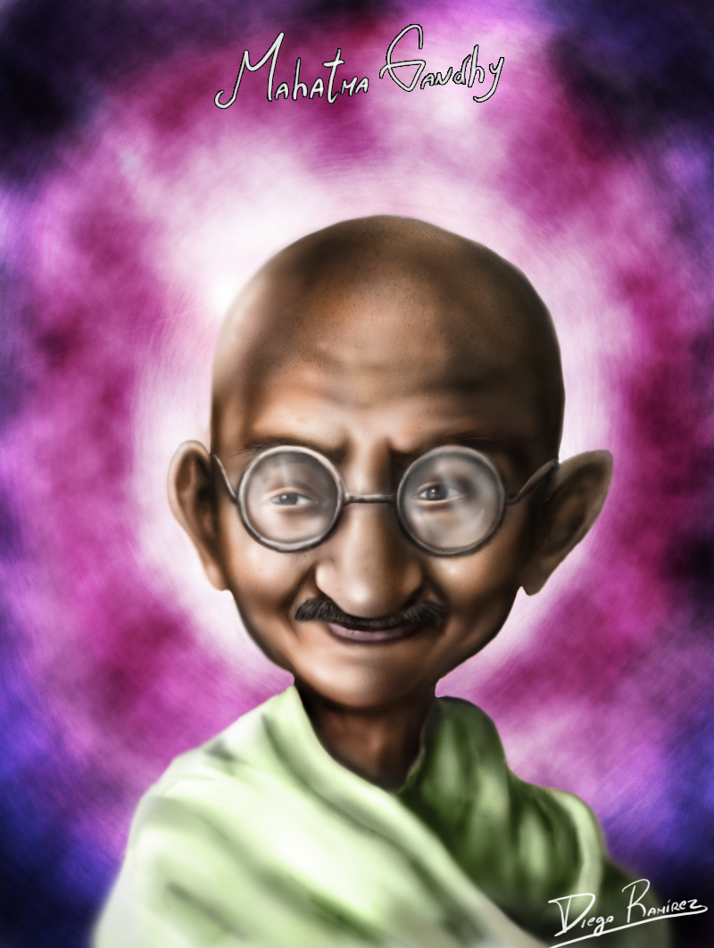 Resultado de imagen para mahatma gandhi caricatura