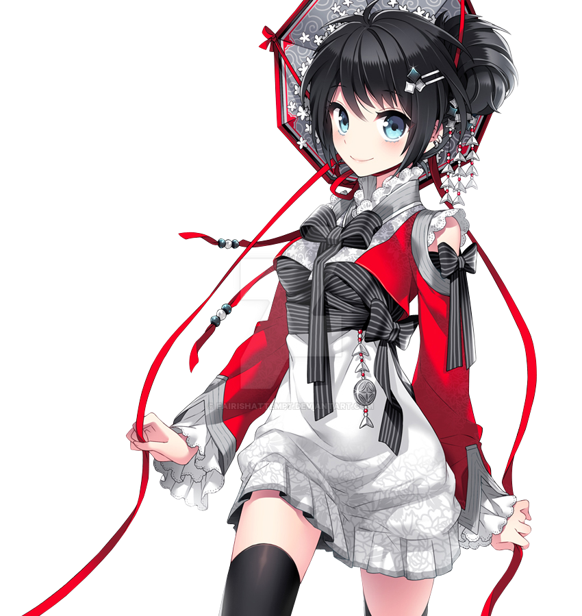 Anime girl with cute dress by FairishAttempt on DeviantArt