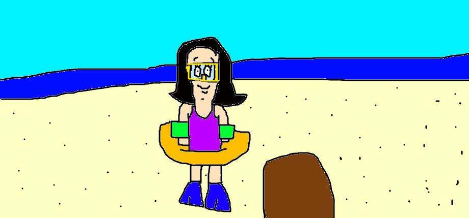 Louise Belcher at the Beach by MikeJEddyNSGamer89 on DeviantArt