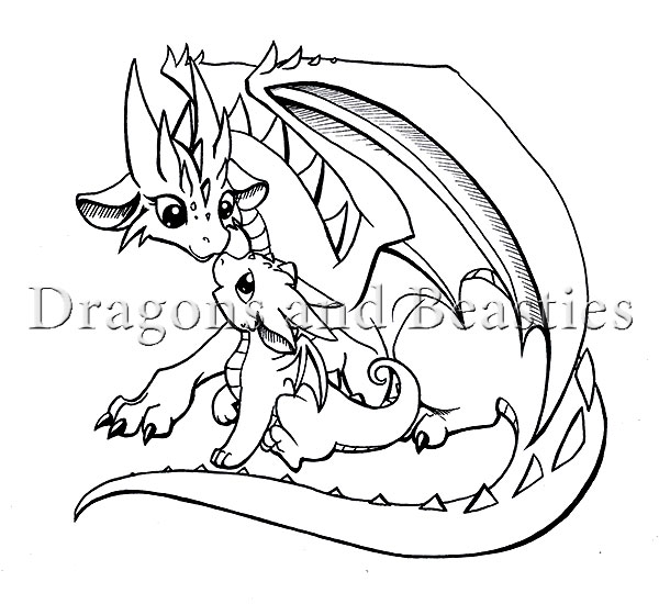 baby ice dragon coloring pages - photo #2