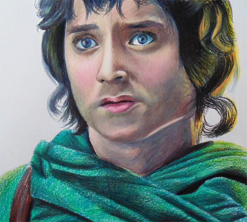 Frodo from Lord of the rings - colored pencils. by f-a-d-i-l on DeviantArt