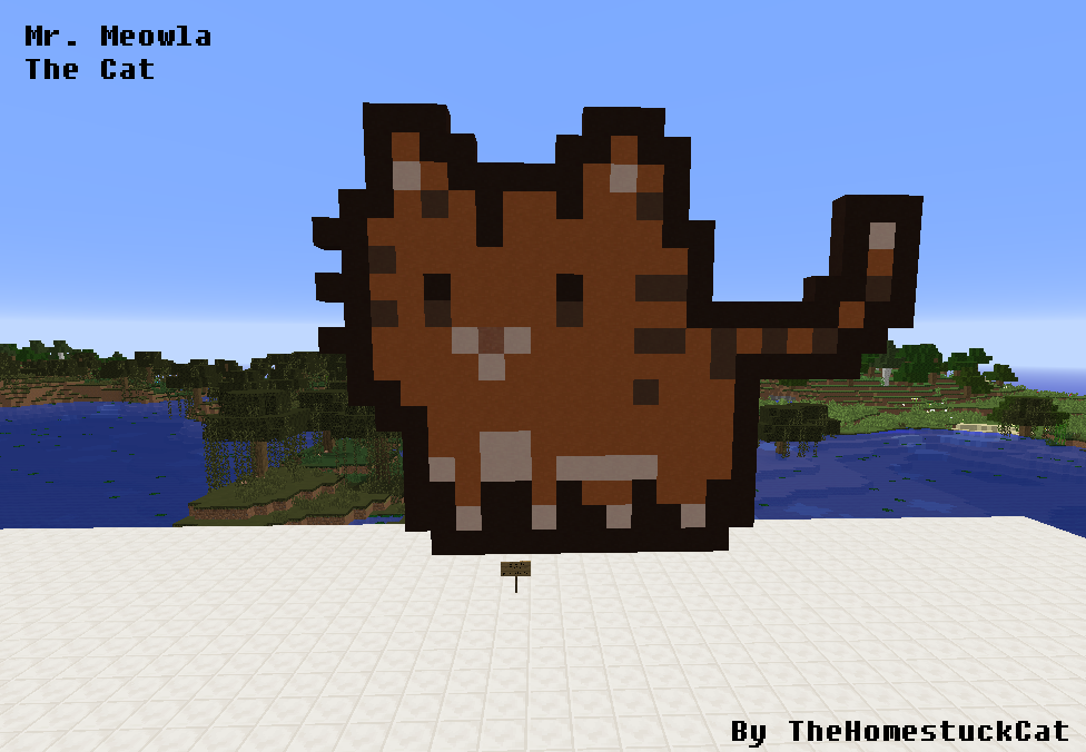 Mr. Meowla The Cat - Pixel art - Minecraft by TheHomestuckCat on DeviantArt