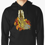 Diamond dove bird tribal tattoo hoodie