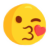 Messenger Blowing a Kiss emoji