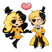 Bill and Belle Pixel Commission by Kiss-the-Iconist