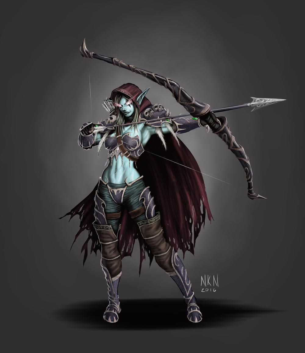 world of warcraft geekette: Fan Art: Lady Sylvanas Windrunner