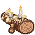 Yule Log Type 1 with candles 50x50 icon