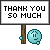 Thank You Flower Sign By Mirz123