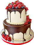 Strawberry cake with chocolate 150px by EXOstock