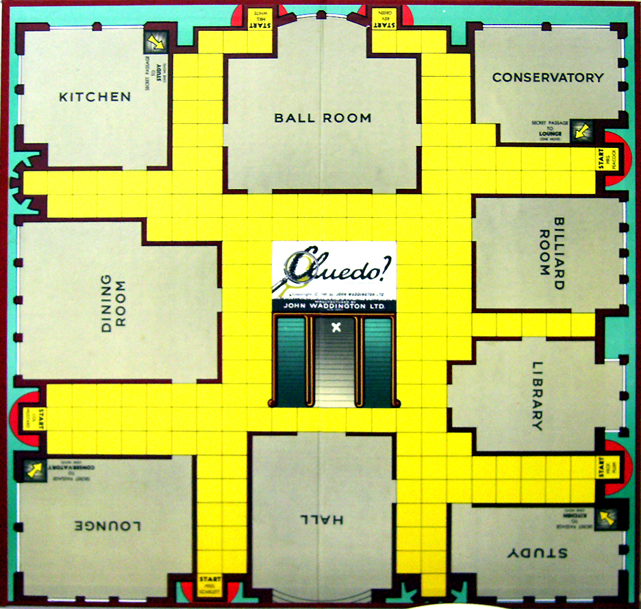 Clue Game Board 1965 Cluedo By Jdwinkerman On Deviantart