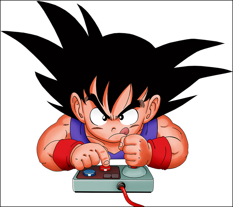 Kid Goku the gamer by Niiii-Link on DeviantArt