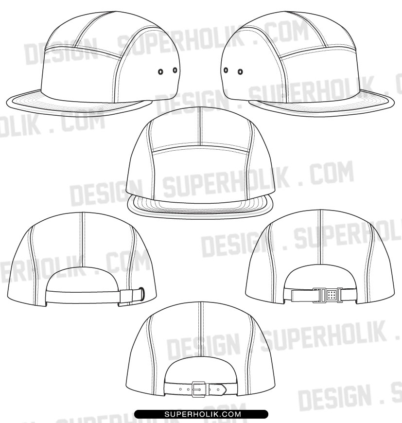 5 panel hat template by SUPERHOLIK on DeviantArt