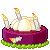 Mangosteen Cake with candles 50x50 icon by RiverKpocc
