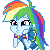 Emoticon - Rainbow Dash (Awesome)