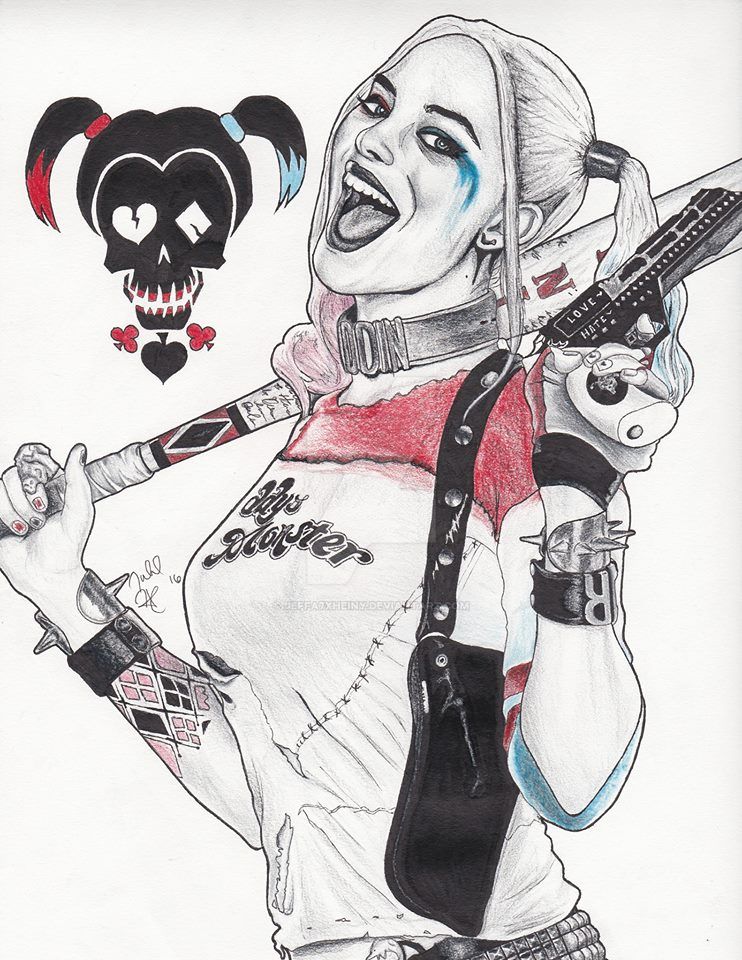 Harley Quinn (Suicide Squad)Pen and Pencil drawing by jeffa7xheiny ...