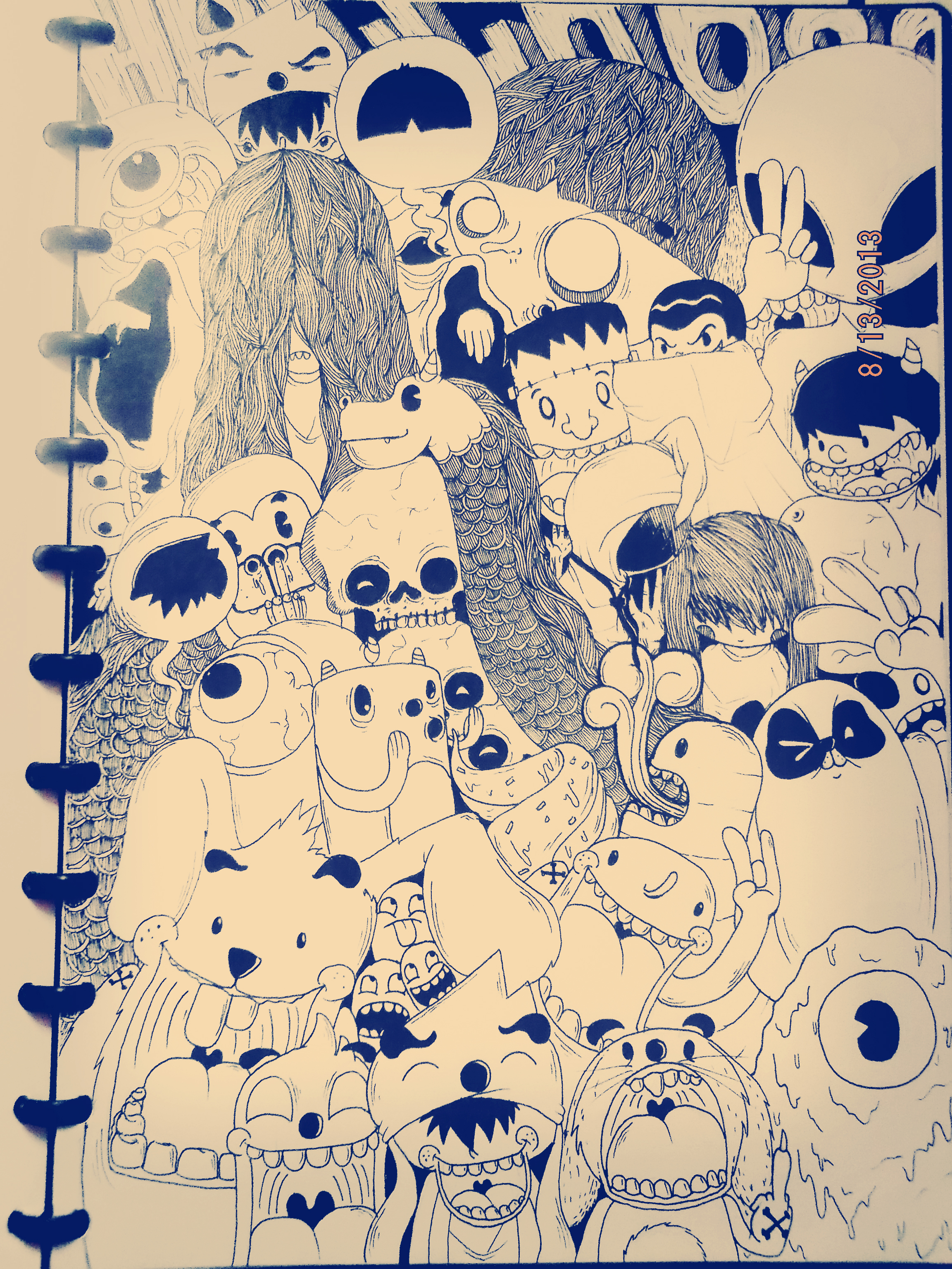 Doodle Monster Dan Hantu By TanpaNama1 On DeviantArt