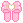 pink heart bow e