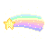 Divider rainbow-comet left