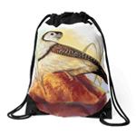 Owl Finches Realistic Painting Realistic Painting Drawstring Bag