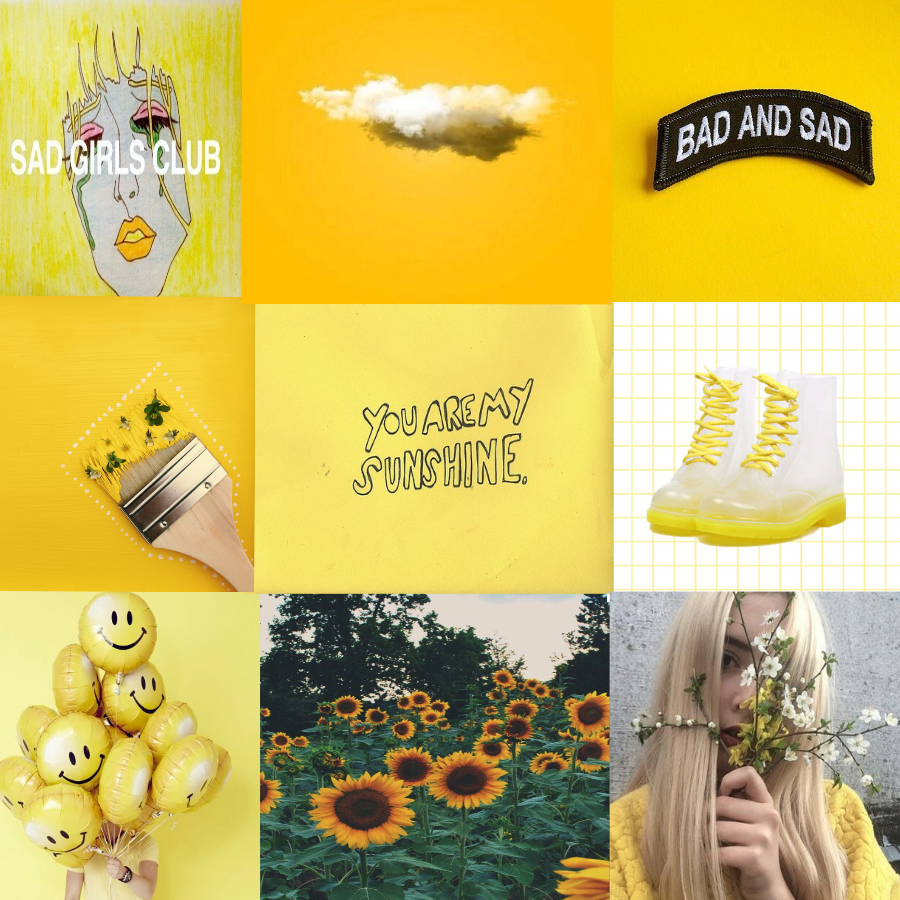 Yellow Aesthetic Board by ChipShip on DeviantArt