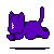 Cat Running Icon -2-