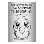 Proud Bird Kid Poster
