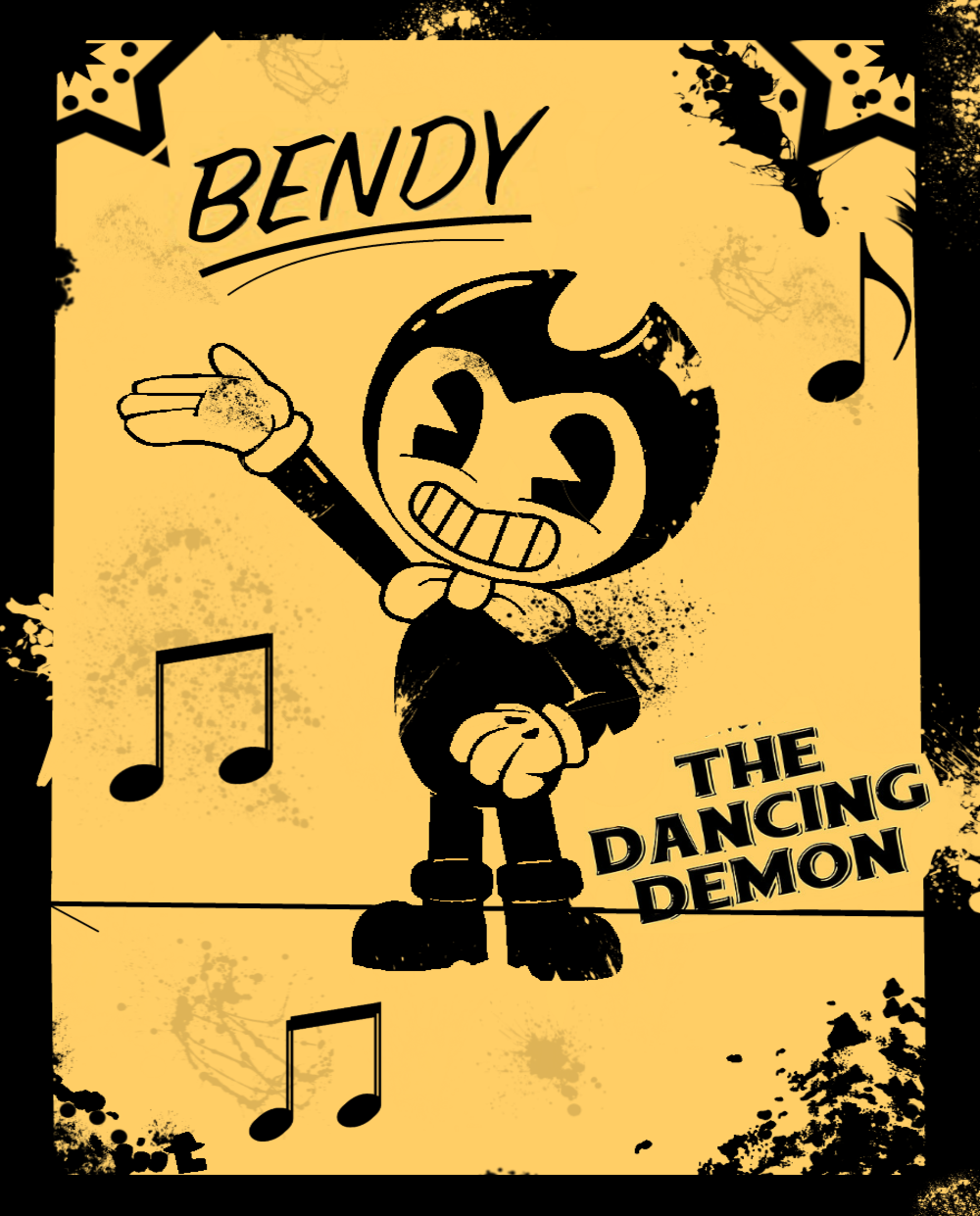 Bendy the dancing demon ~ poster by Laukku2000 on DeviantArt