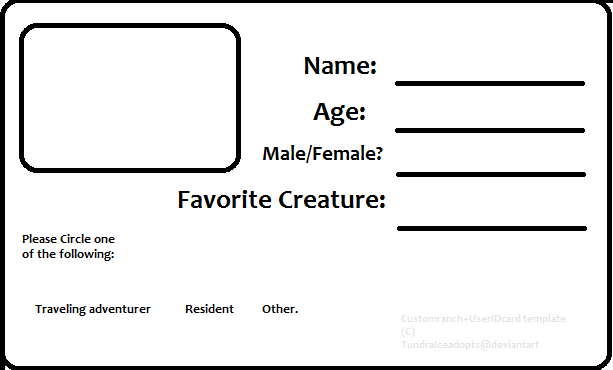 Image result for id card sample blank