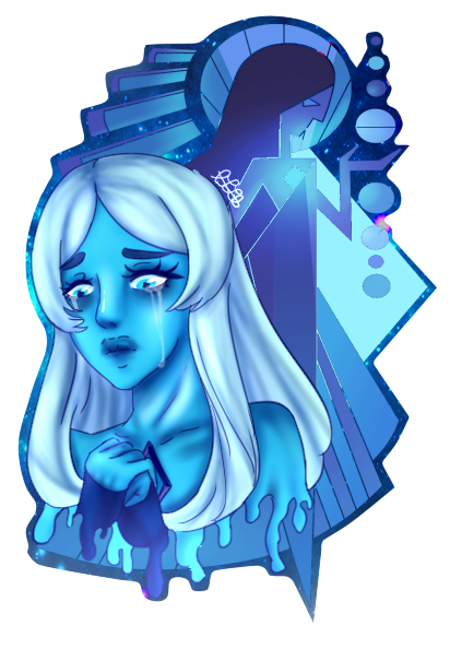 ✼Sticker Blue Diamond✼ From Steven Universe Commission Like this: 300points or 3$ Artist Tools:  Paint Tool Sai Intous Wacom Graphic tablet