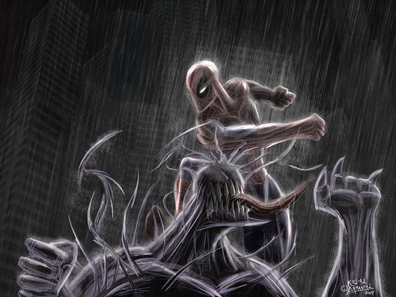 Spider-Man VS Venom by Kosmandis on DeviantArt