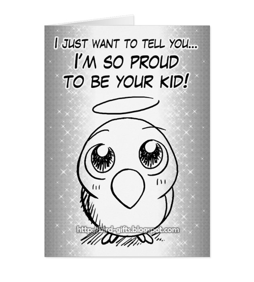 Proud Bird Kid Greeting Card