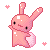 .:Pink Bunny Icon:. by PhantomCarnival