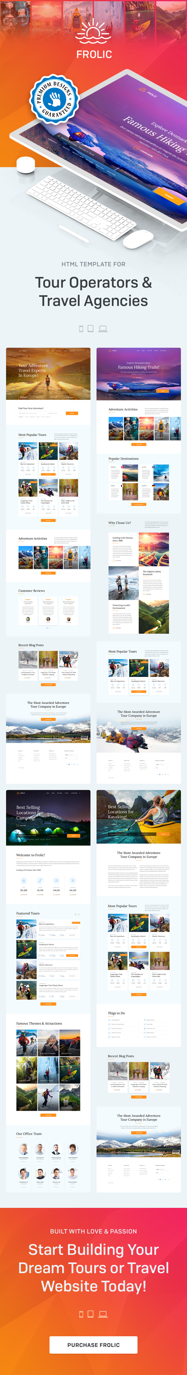 FROLIC - HTML Template for Tour Operators & Travel Agencies - 1