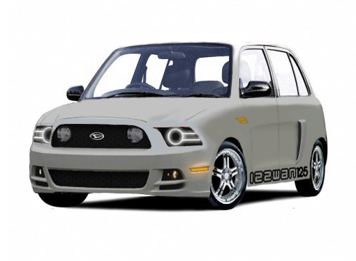Perodua Kelisa with Ford Mustang GT front style by 