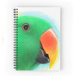 Eclectus Parrot Realistic Painting Spiral Notebook