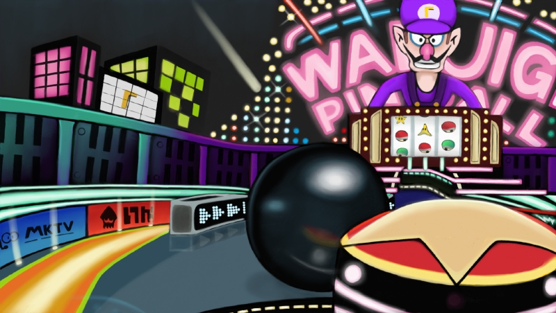 Waluigi Pinball by 7colors0 on DeviantArt