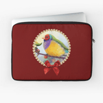 Gouldian Finch Realistic Painting Laptop Sleeve