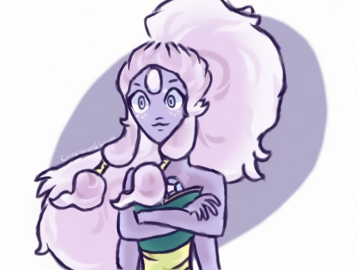 An old doodle of Opal. I really like drawing purple things if you already can't tell ~~~ Opal belongs to Steven Universe