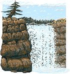Pixel Waterfall by a-kid-at-heart