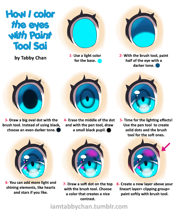 Eye color tutorial by iamtabbychan on DeviantArt