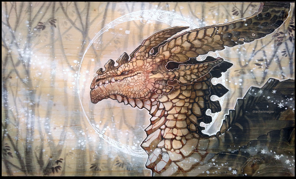 winter dragon by drachenmagier