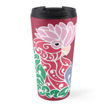Galah cockatoo tribal tattoo rose-breasted parrot mug