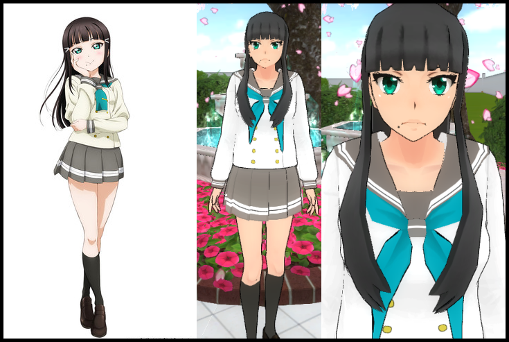 Yandere Simulator Love Live Dia Skin 1 By Fade To Red On Deviantart
