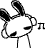 Bunny Emoji-25 (Listening to music) [V2] by Jerikuto
