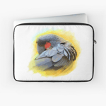 Black Palm Cockatoo Realistic Painting Laptop Sleeve