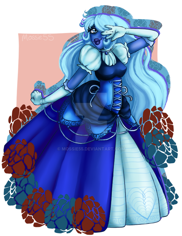 Since I'm restarting this account I need to post newer stuff. I've decided to start by posting my newer Steven Universe pieces. I wanted to draw Sapphire as a more decorated/detailed Princess since...