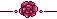 Pixel Rose Divider 2 - Dark Pink